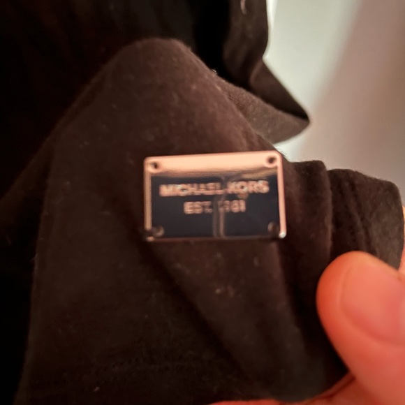 Michael Kors - Black Camisole with Front Zipper - Large - Picture 3 of 3